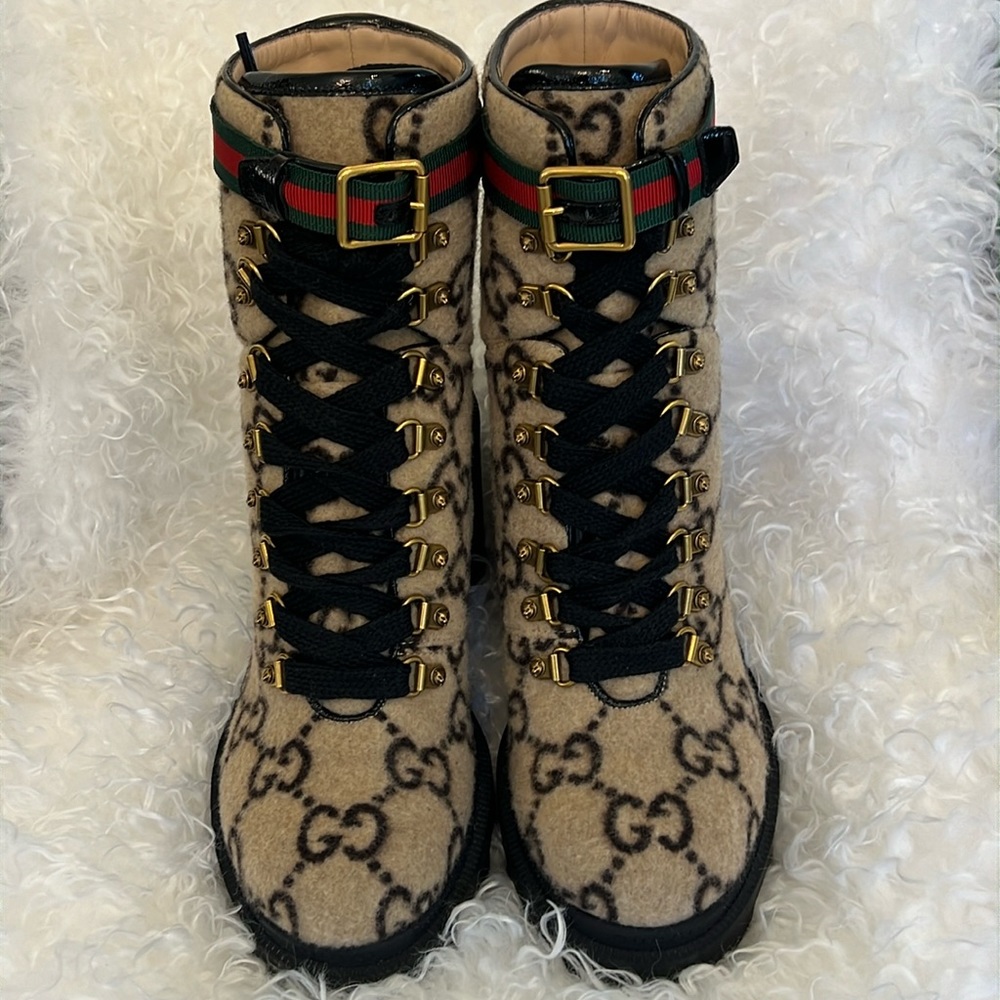 Gucci Tall Boots GG’s Monogramwomen Size 9 Never Worn
